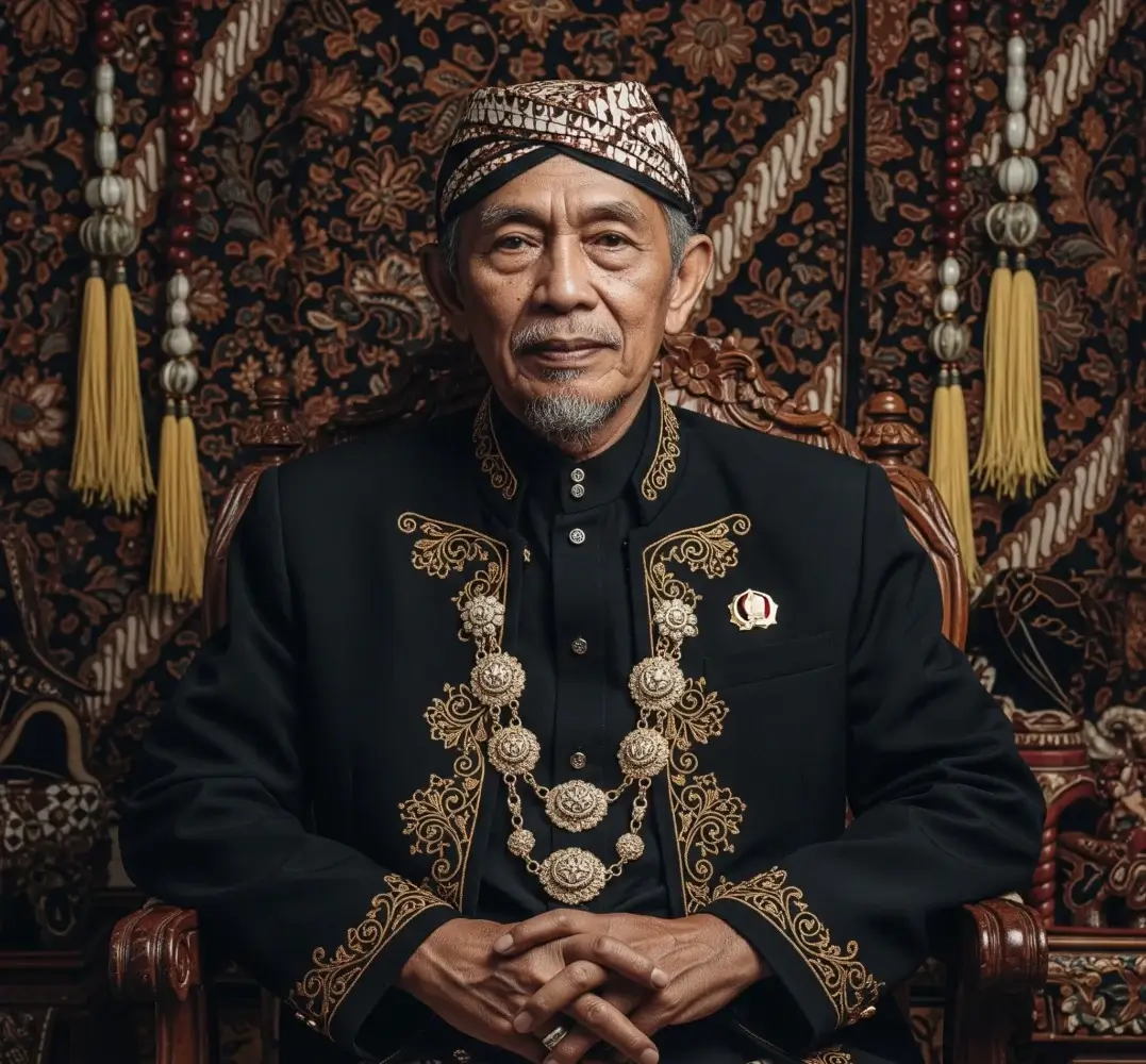 Seorang pemimpin yang bijaksana dan berintegritas. nuansa jawa